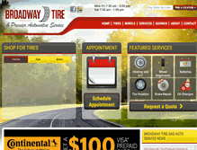 Tablet Screenshot of broadwaytireri.com